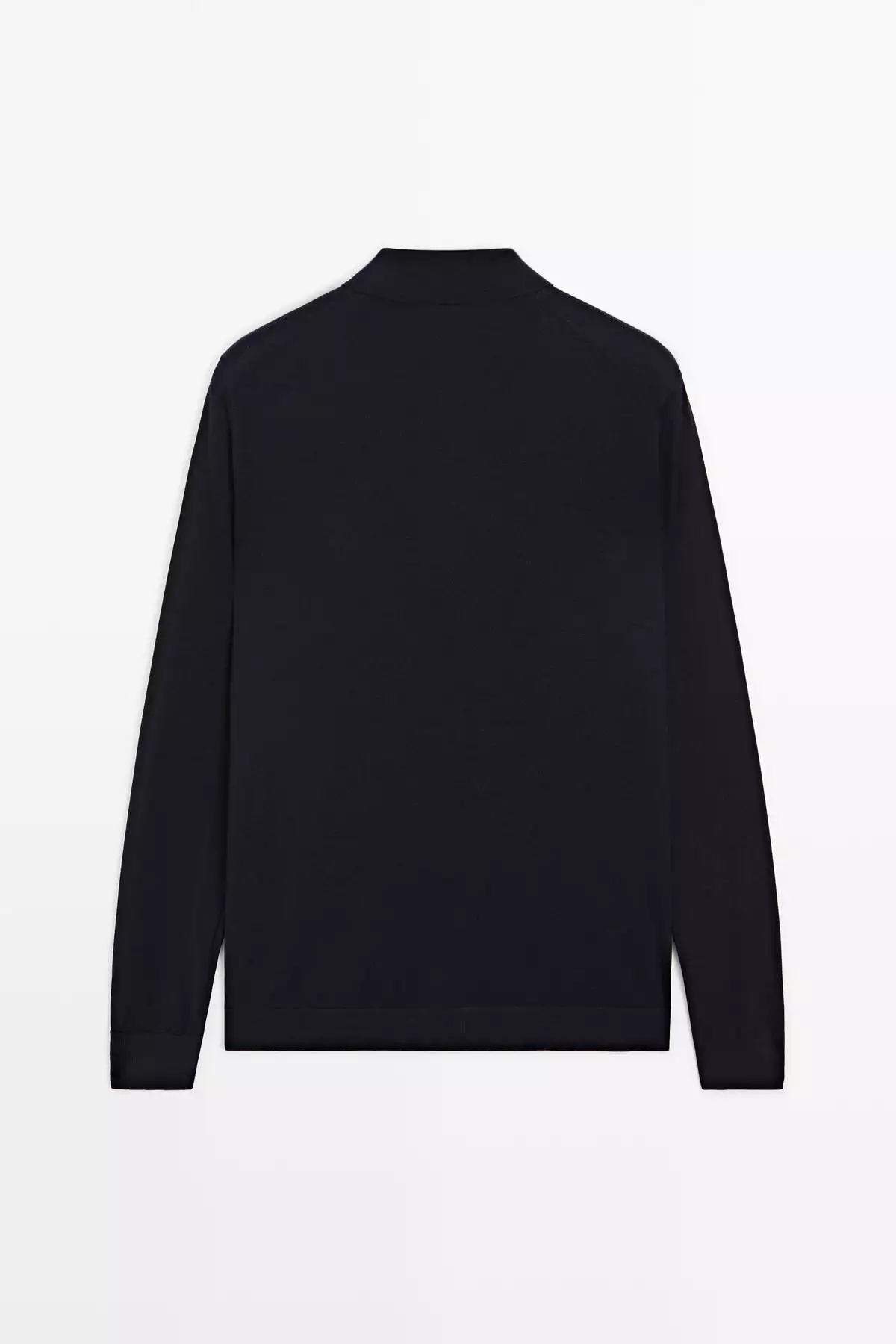 پولوشرت یقهدار بافتنی از ۱۰۰٪ پشم مریدینوس برند Massimo Dutti - 975179549