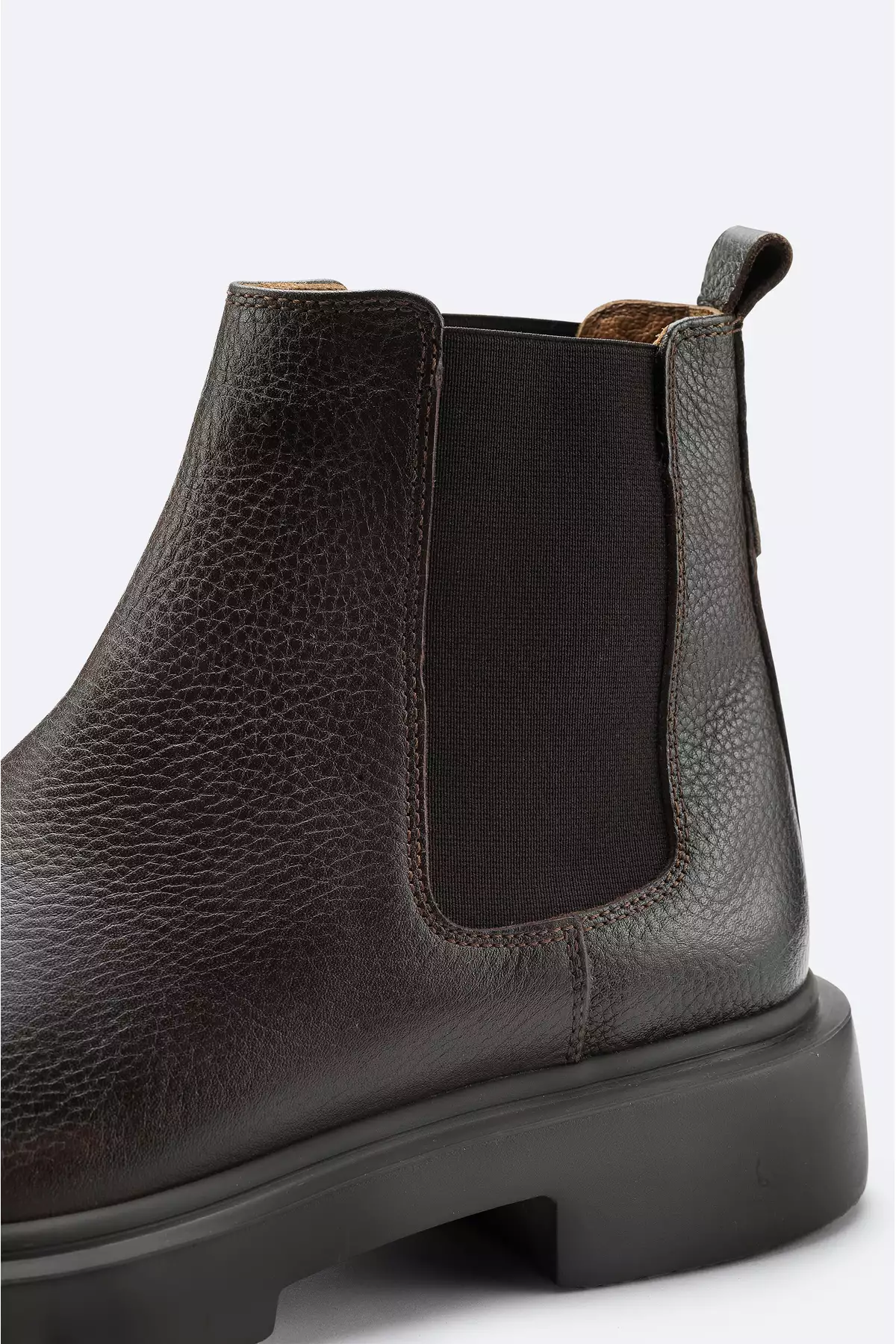 بوت چرم قهوهای مردانه با زیره منعطف کد A42Y8016 برند Avva - 879890064