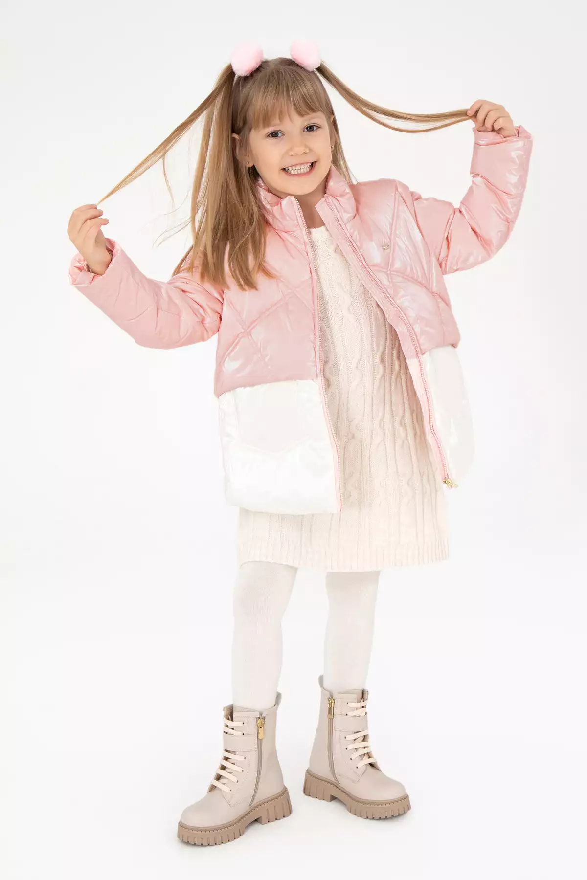 کت شلوار دخترانه رنگ سالونی 50291485-VR047 برند U.S. Polo Assn. - 867255610