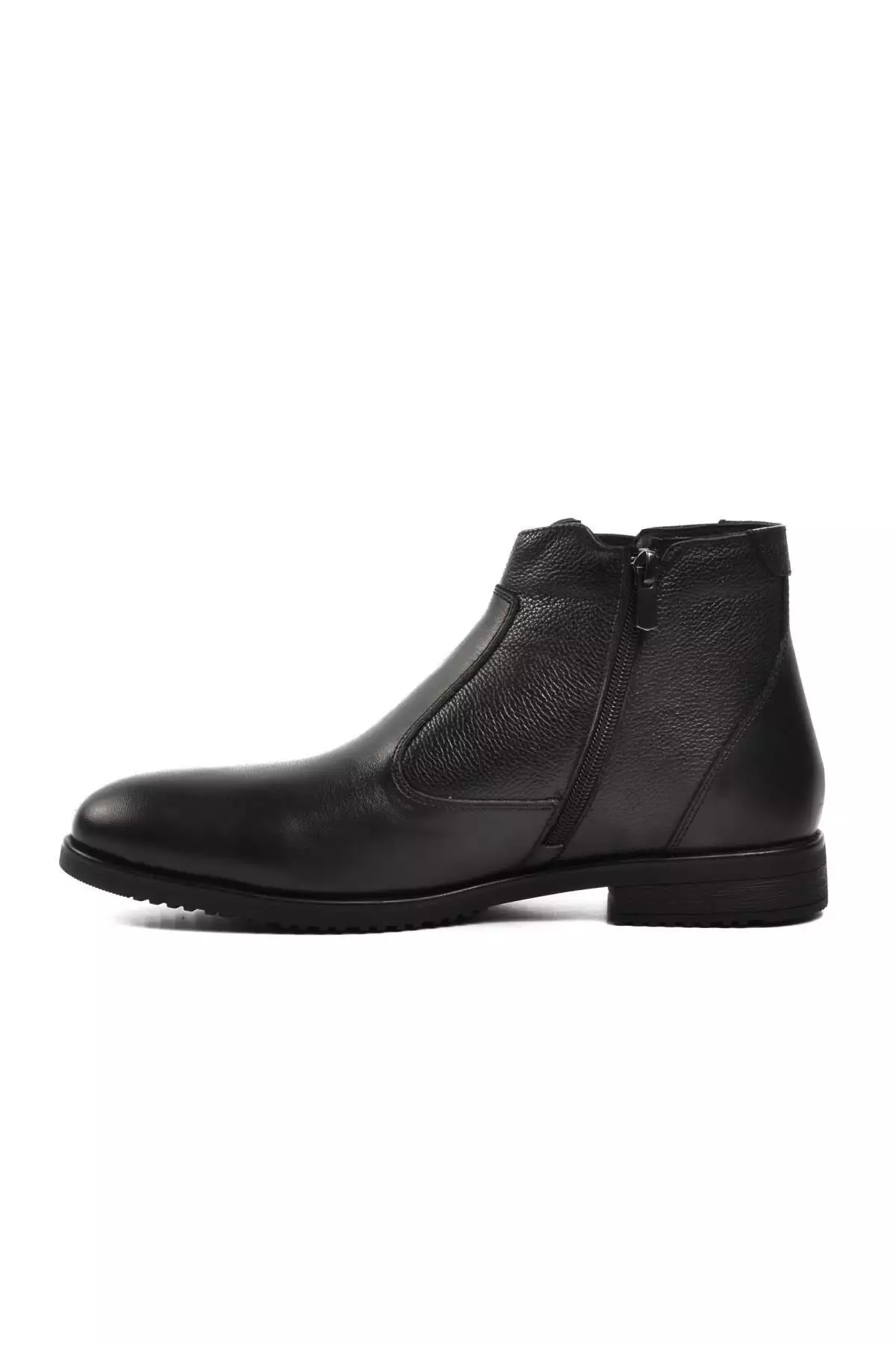 بوت مردانه چرم طبیعی مشکی زیپدار 24K کد 1196063 برند Pierre Cardin - 748804446