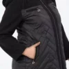 کاپشن زنانه سالماز با جزئیات دوخت و آستر جوان و کلاهدار برند GLR&GYM - 869291095