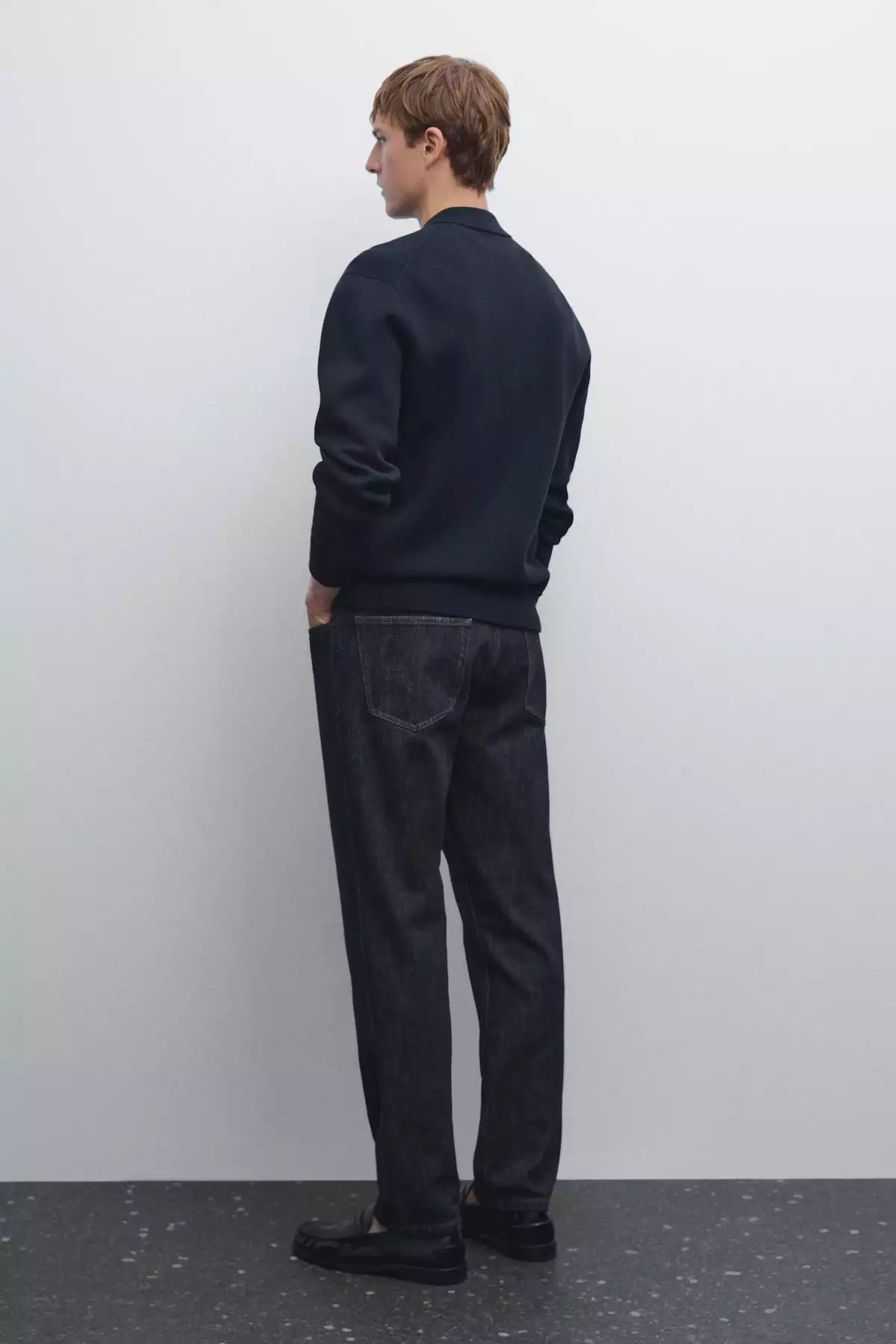 کارتن پشمی با زیپ و ترکیبی از نخ پنبهای برند Massimo Dutti - 970710542