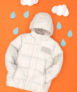 پالتو کلاهدار رنگ طوسی مردانه بچه‌گانه برند U.S. Polo Assn. مدل GOMERAKIDS برند U.S. Polo Assn. - 783786671