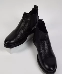 بوت مردانه توننی مشکی با طراحی راحت و از جنس چرم طبیعی برند Tonny Black - 776733387