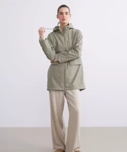 کاپشن بارانی زنانه LCW Vision با کلاه برند LC Waikiki - 986938813