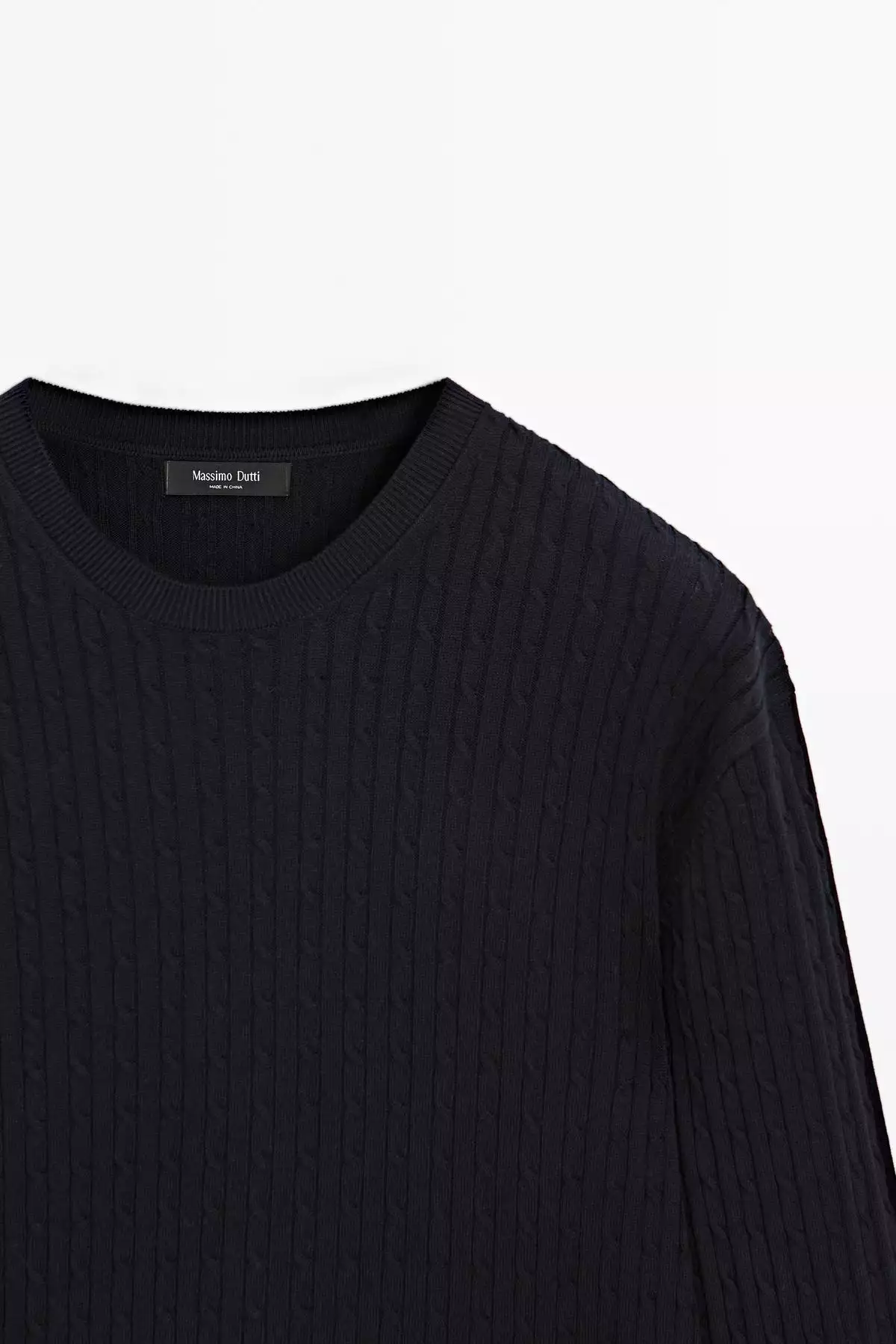 کنار بافتنی بافته شده از پنبه برند Massimo Dutti - 977920600