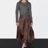 دامن میدی پیلیلی برند Massimo Dutti - 970217665