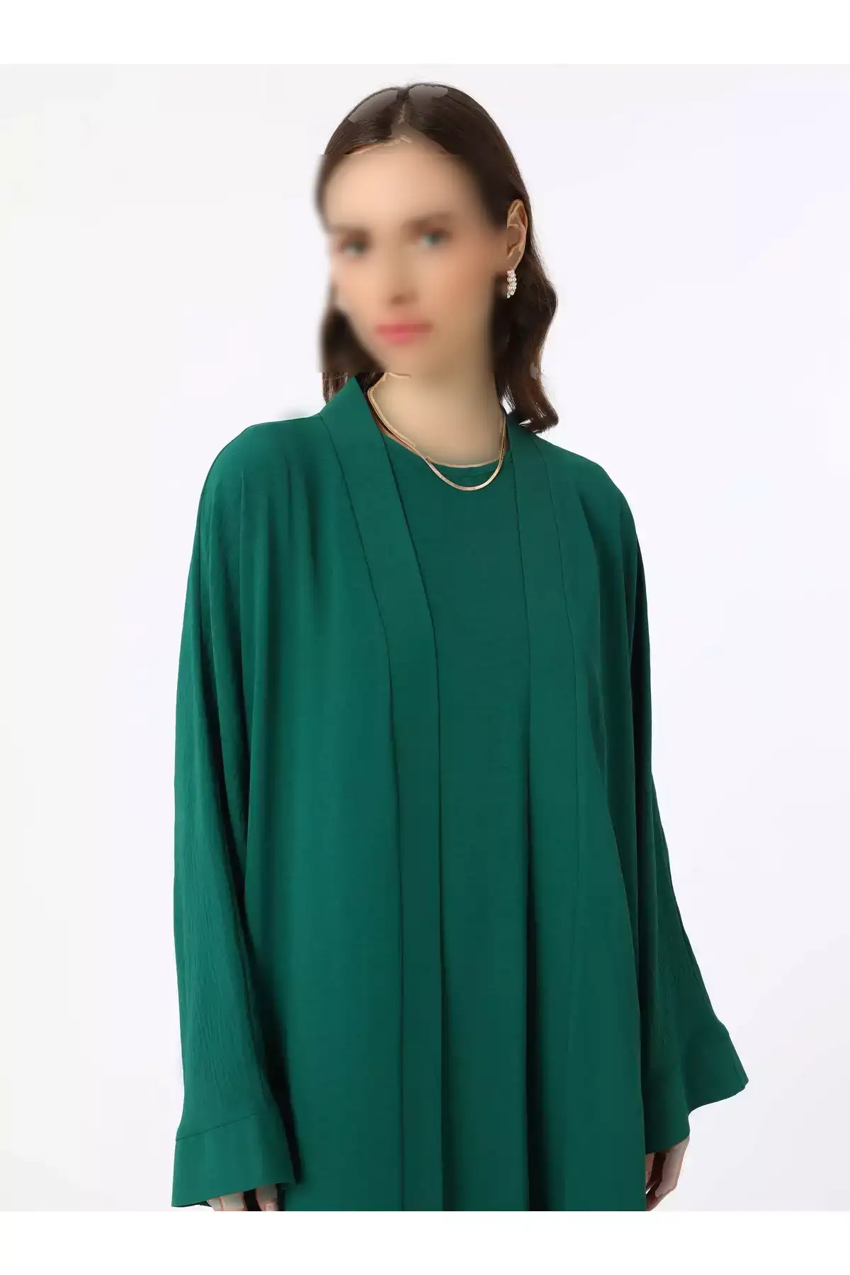 ست لباس و عبای آروبیند - رنگ سبز زمرّدی - برند رفکا برند Refka - 917549024