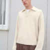 پولوی یقه دار کتان برند Bershka - 977626318