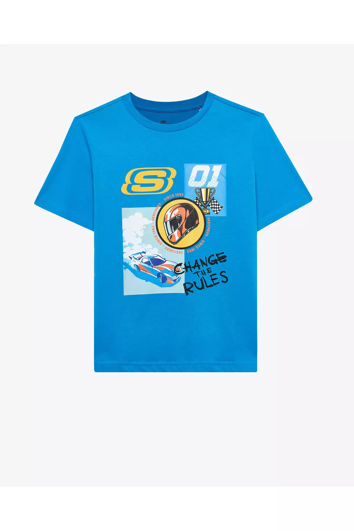تیشرت گرافیکی مناسب برای بزرگترهای پسرانه آبی رنگ شماره SK2510113-315 برند Skechers - 934089365