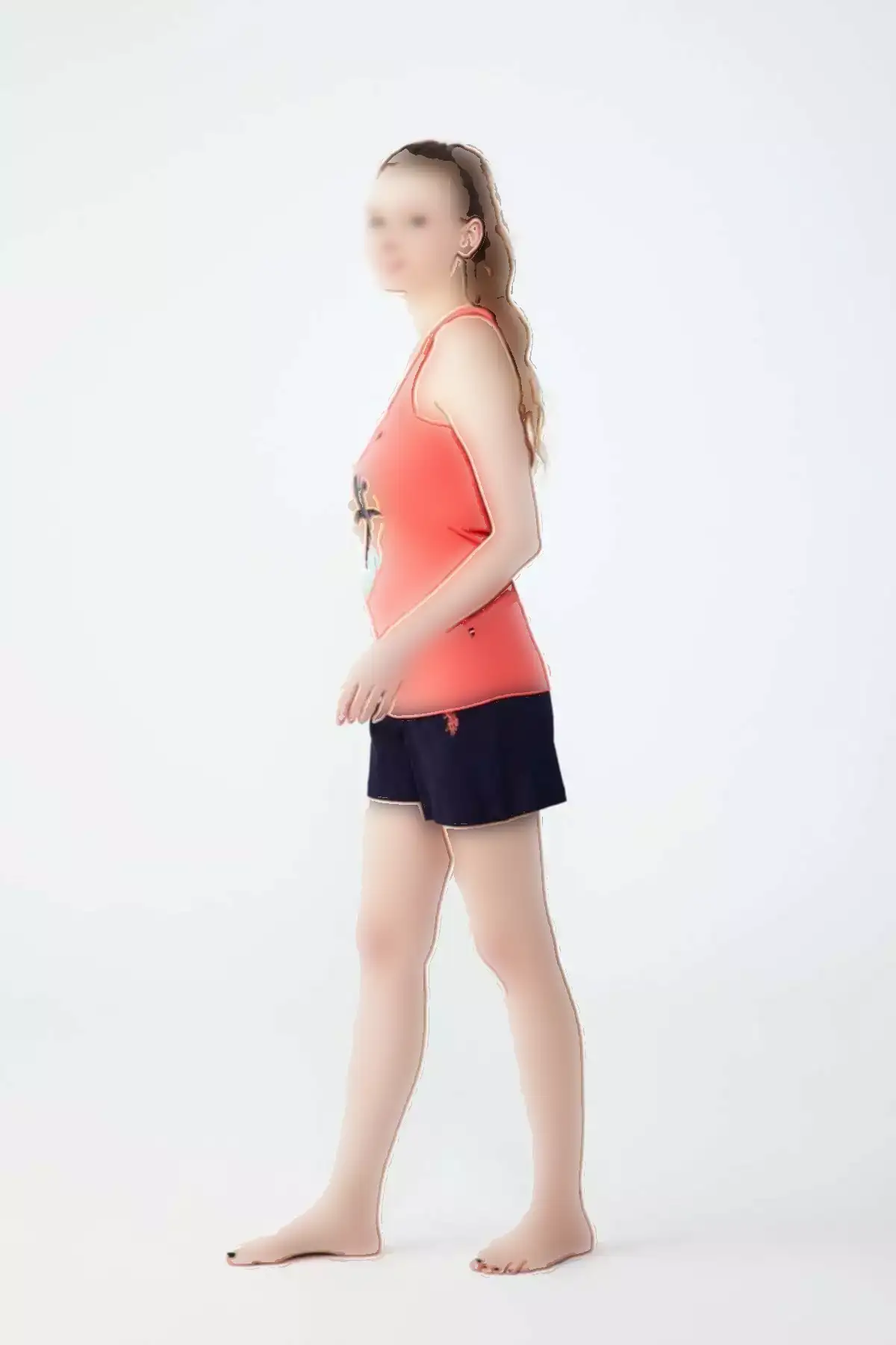 ست تاپ و شلوارک زنانه مرجان برند U.S. Polo Assn. - 219548124