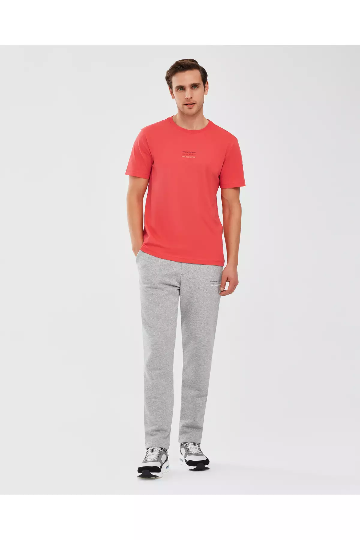 شلوار ورزش مردانه مدل Essential M Slim رنگ خاکستری کد S232237-036 برند Skechers - 813379022
