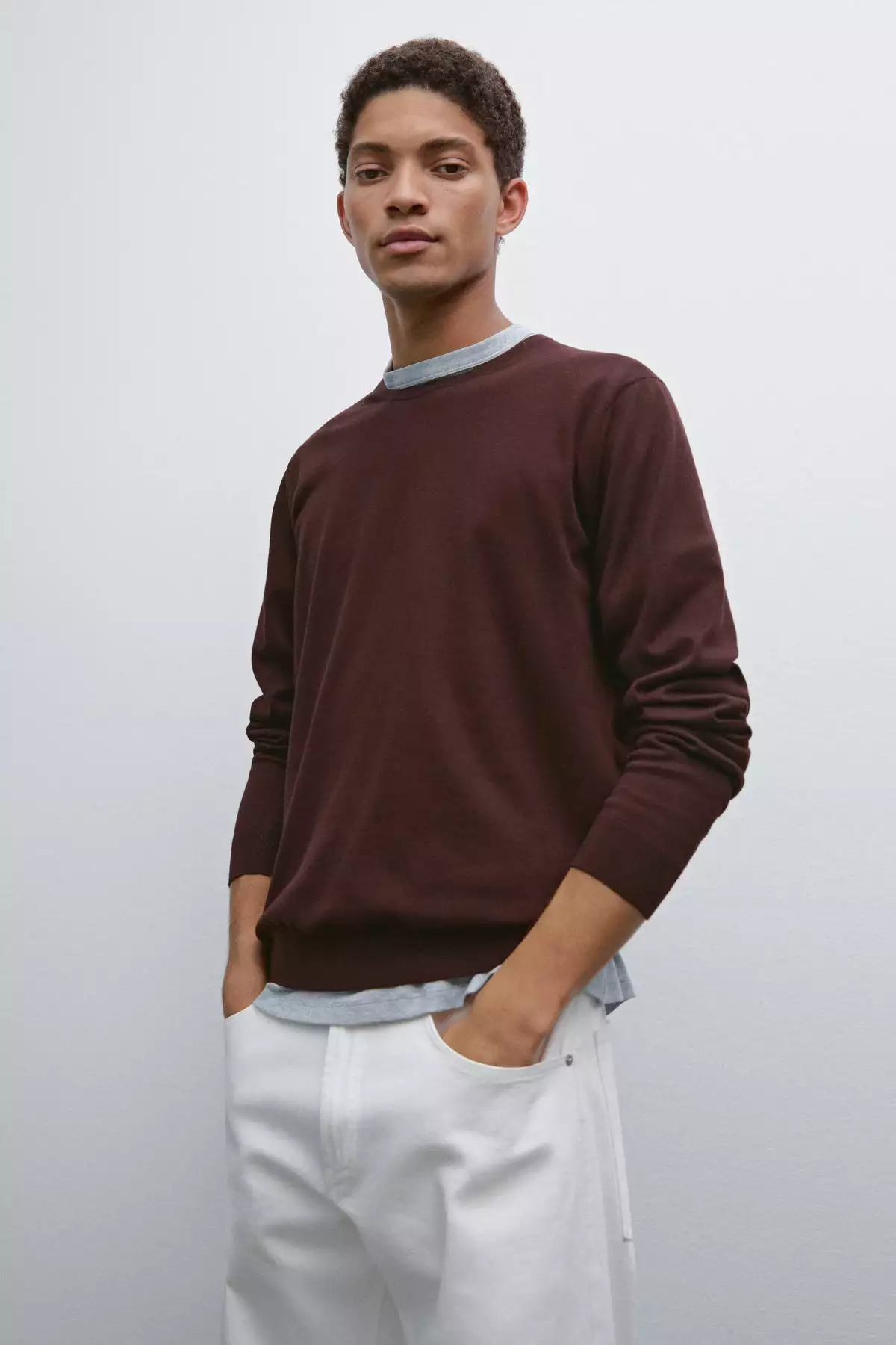 ژاکت بافتنی پنبهای آستین بلند برند Massimo Dutti - 943649077