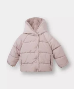 کودک دختر کاپشن ضد باد و waterproof با کلاه و آستر مصنوعی (25 AU) برند Defacto - 992279337