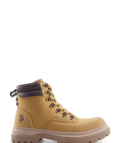 بوت بایکر مردانه زین 4PR زرد برند U.S. Polo Assn. - 868286340