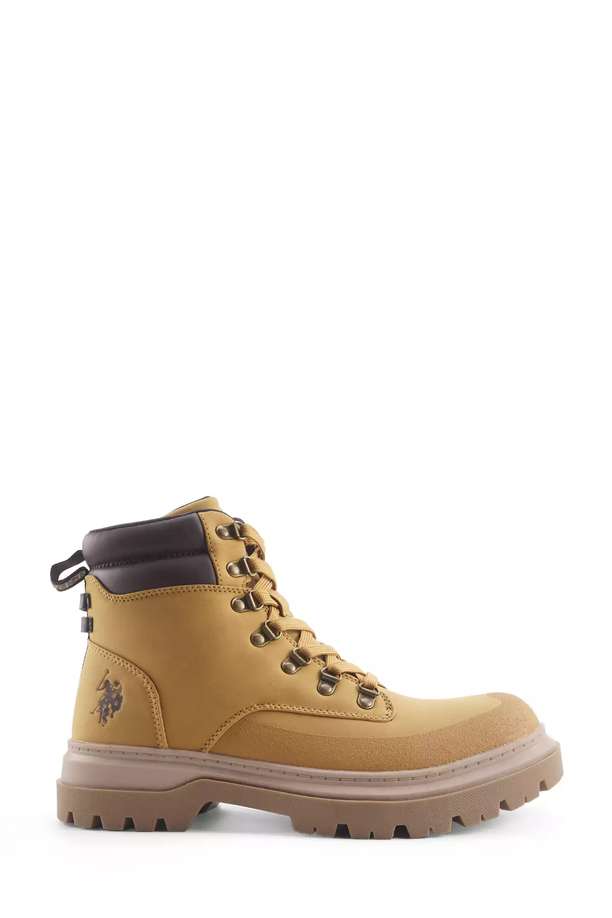 بوت بایکر مردانه زین 4PR زرد برند U.S. Polo Assn. - 868286340