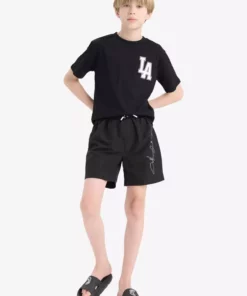 تیشرت کوتاهدست با یقه دوچرخه برای کودک پسر، مدل F2573A825SM برند Defacto - 926706144