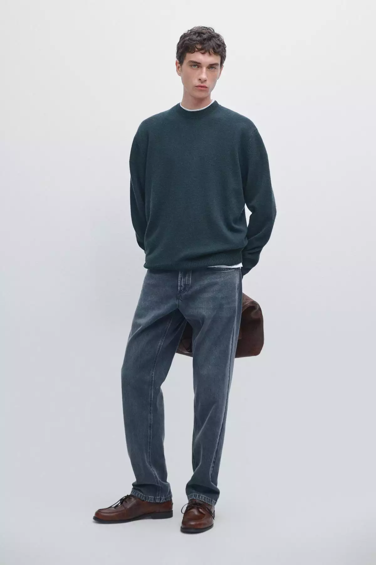 ژاکت با یقه دوچرخهای از ترکیب پشم یوان برند Massimo Dutti - 1024805809