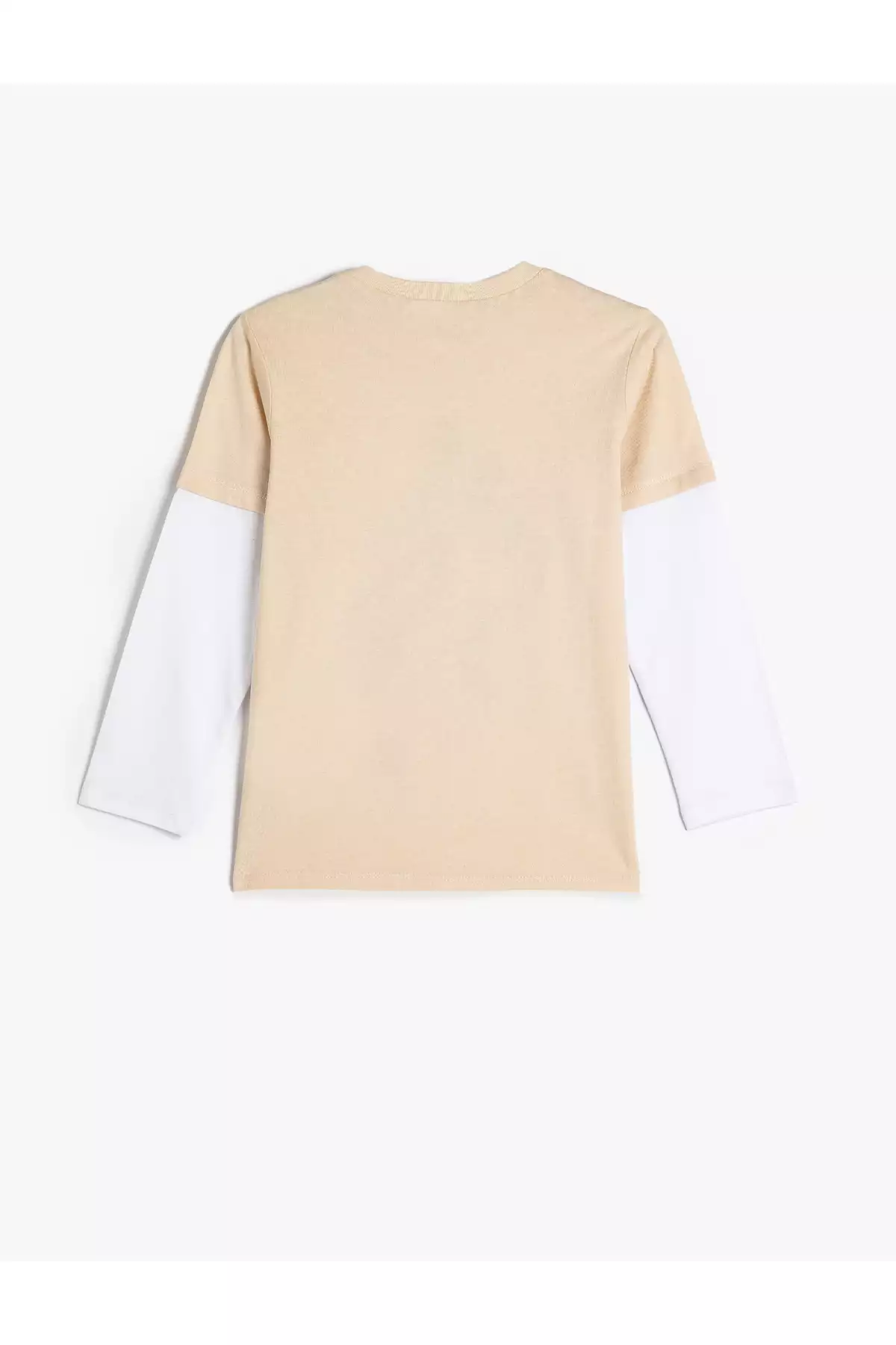 تیشرت نخی آستینبلند یقه گرد با طرح کایکای برند Koton - 866391247