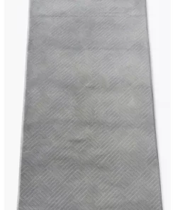 فرش راهروی کلاسیک رولیف آدِن با حاشیه و زیره غیرلغزنده رنگ خاکستری برند Merinos - 983160093