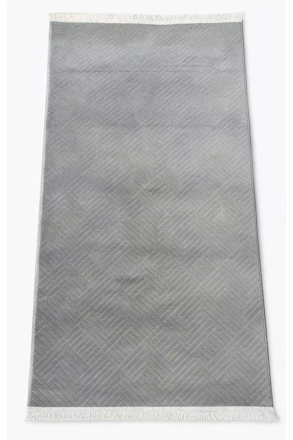 فرش راهروی کلاسیک رولیف آدِن با حاشیه و زیره غیرلغزنده رنگ خاکستری برند Merinos - 983160093