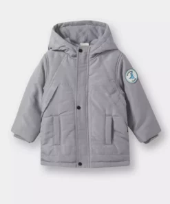 کاپشن خزدار با کلاه و زیپ برای نوزاد پسر، ضد آب مدل E9801A525WN برند Defacto - 990798141