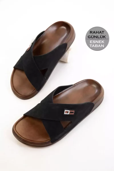 دمپایی مردانه مشکی 20706 برند SOHO - 944094922