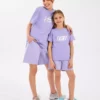 تیشرت اساسی بزرگ دخترانه بنفش مدل SK232139-505 برند Skechers - 929652527