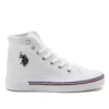 کفش اسپرت روزمره سفید کتان کیان هید بایس برند U.S. Polo Assn. - 315926962