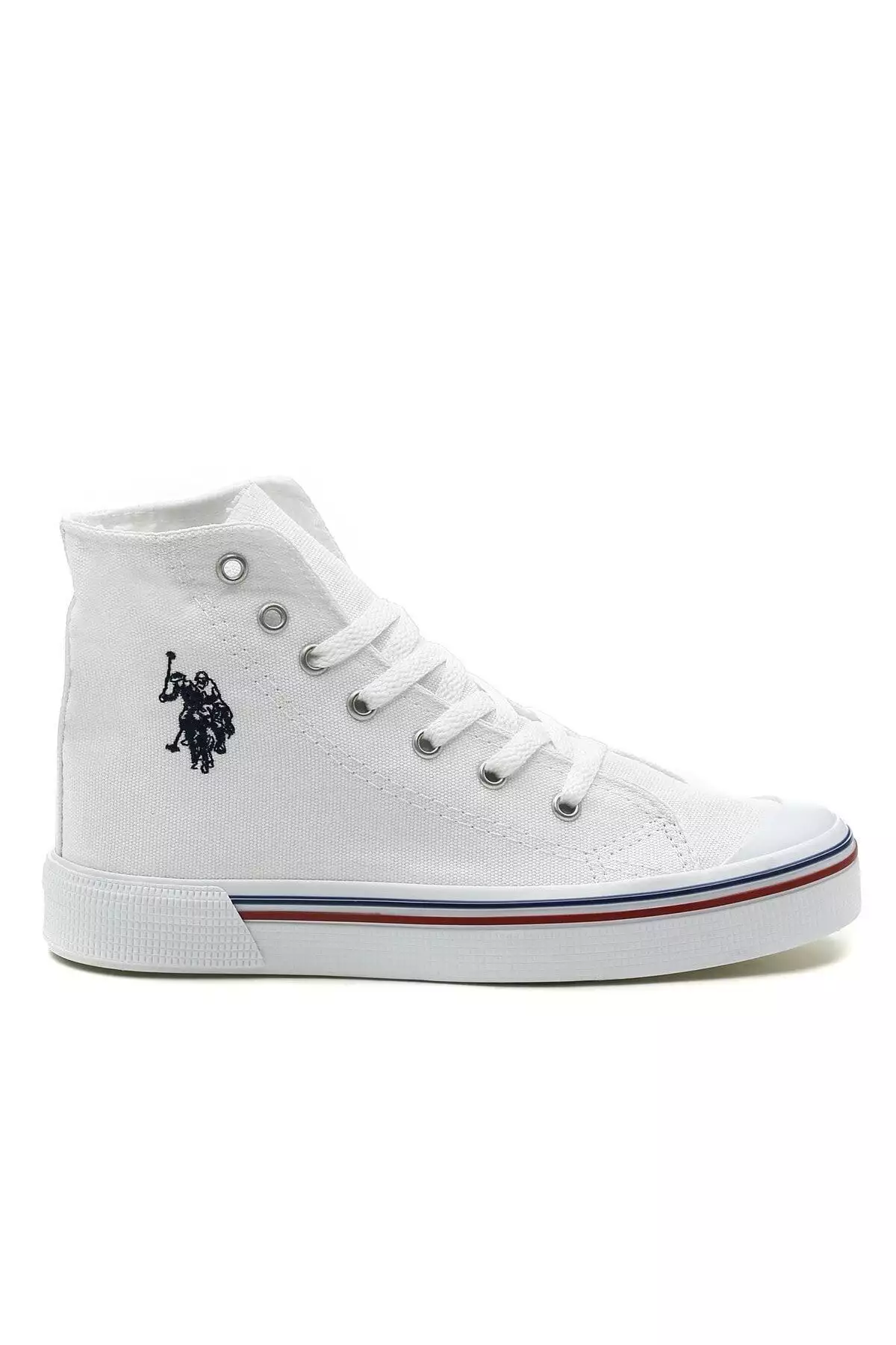 کفش اسپرت روزمره سفید کتان کیان هید بایس برند U.S. Polo Assn. - 315926962