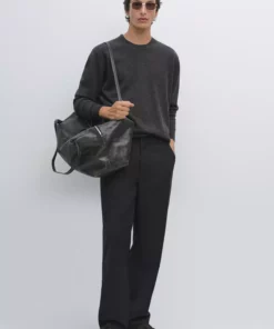 ژاکت یقه گرد ترکیبی از پشم یوزک برند Massimo Dutti - 1033254318