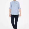 پیراهن مردانه یقه دار راهراه آبی 50288924-VR036 برند U.S. Polo Assn. - 833126752