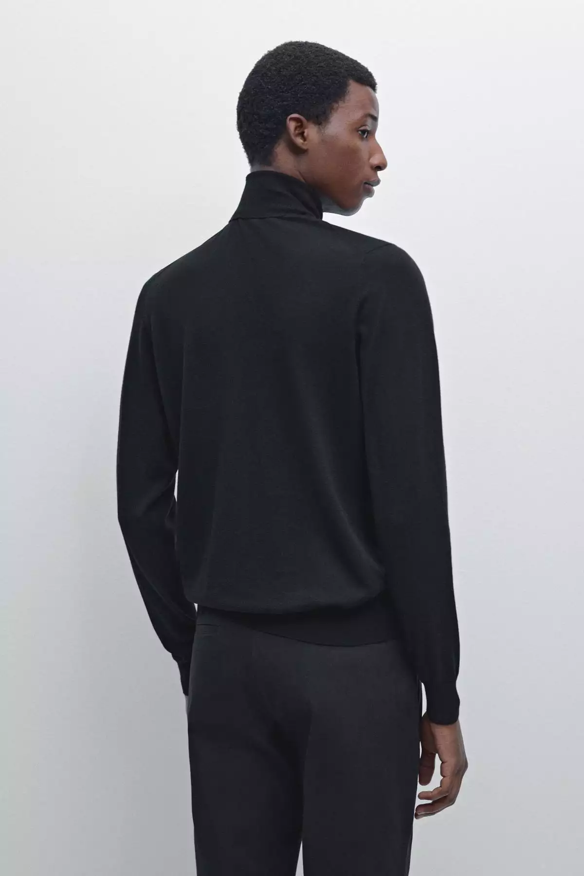 کاپشن بافتنی یقه ایستاده از ترکیب پشم یخالی برند Massimo Dutti - 982461467