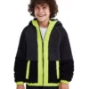 مونت بچگانه فلیس کامل شیروانی سیاه خارجی Sk232203 برند Skechers - 767773812