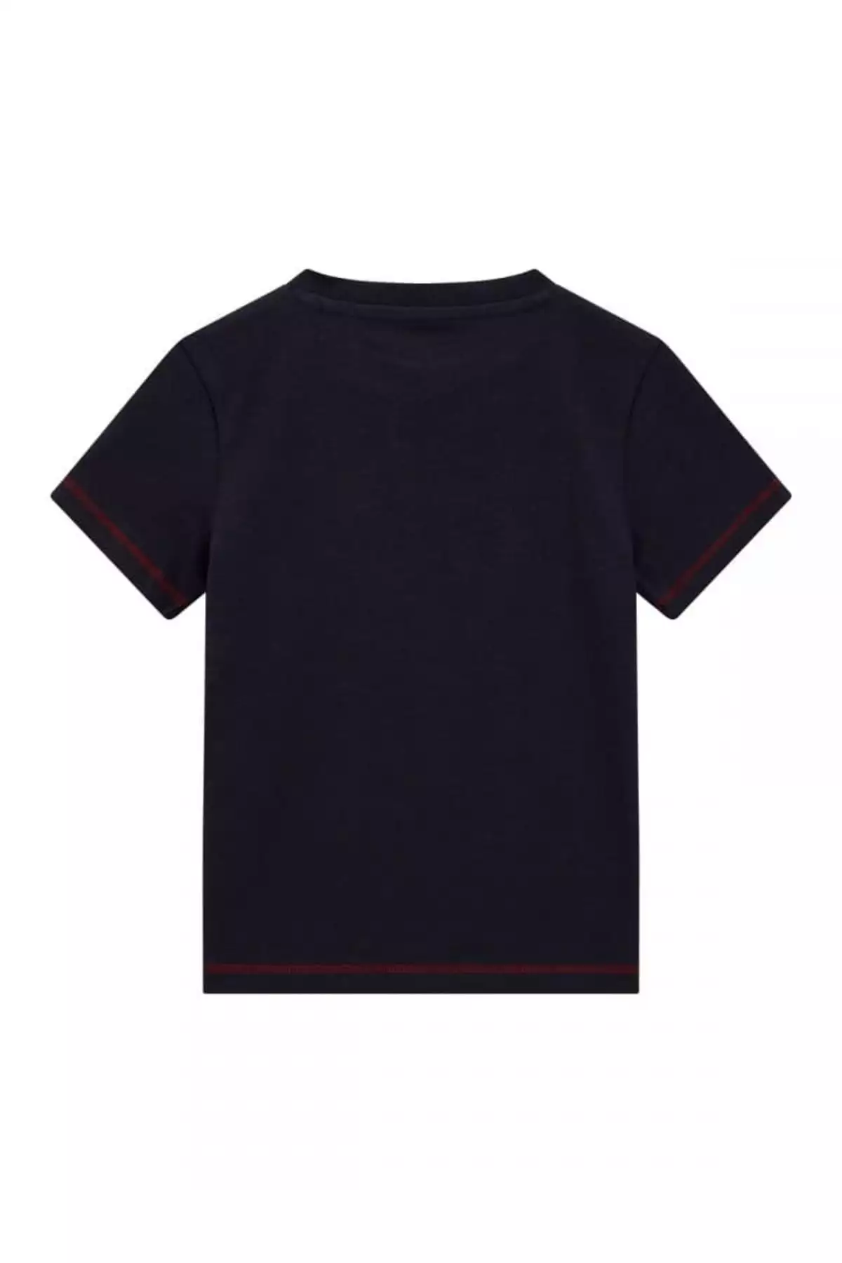 تیشرت نخی آستین کوتاه اسلوب برند Guess - 858664500