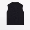 ژاکت با یقه V برند Massimo Dutti - 957244836