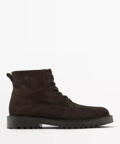 بوت سوئی (چرم نرم) ضخیم و چرب برند Massimo Dutti - 1016418475