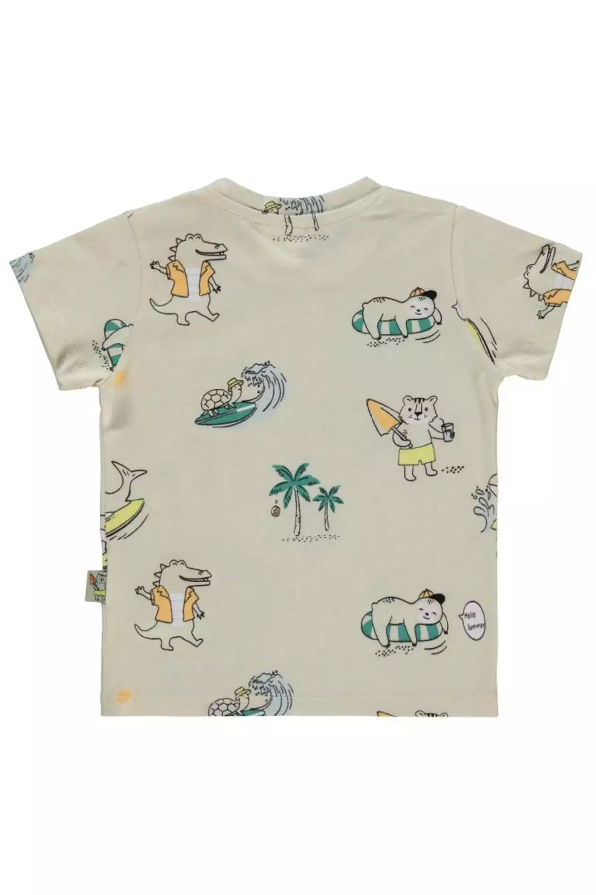 تیشرت نوزاد پسر 6-18 ماه رنگ کرم برند Civil Baby - 942234384
