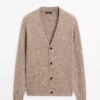 کارتن بافتنی ترکیبی پشمی برند Massimo Dutti - 995474343