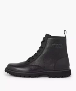 چکمه مردانه مشکی چرم برند Calvin Klein - 773527113