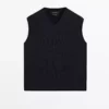 ژاکت با یقه V برند Massimo Dutti - 957244836