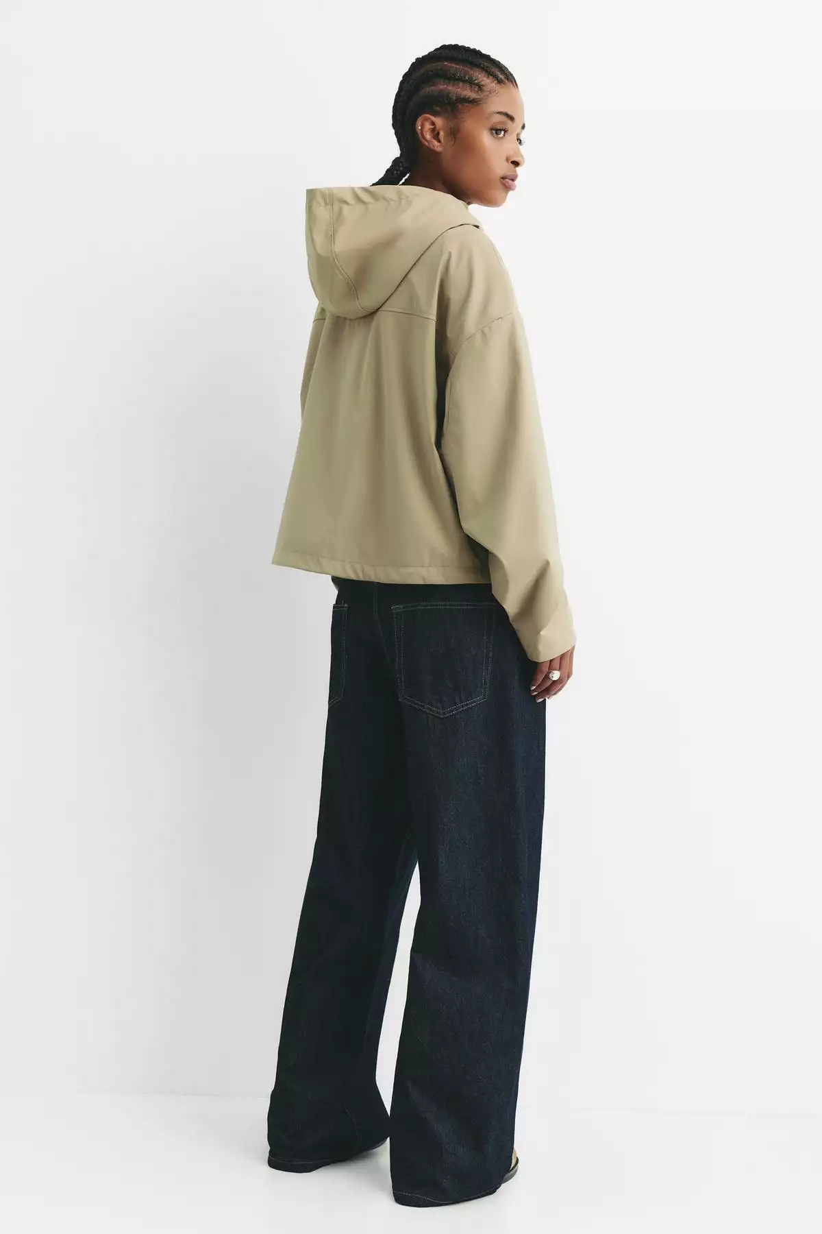 بارانی کلاهدار کوتاه برند Pull & Bear - 988433630