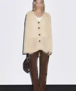 کاردیگان نازک اوور سایز برند Massimo Dutti - 957594526