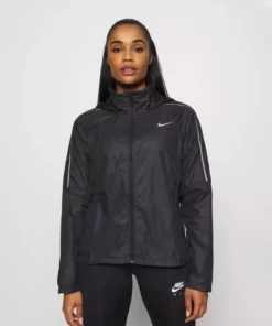 هودی زنانه زیپ کامل شیلد رانینگ مشکی، کاپشن سبک مخصوص دویدن برند Nike - 943969749