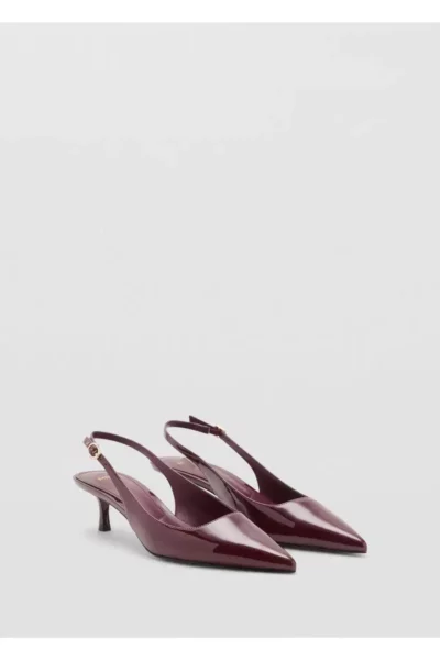 کفش پاشنه‌دار گربه‌ای براق برند MANGO - 977564832