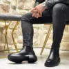بوت روزانه مردانه رانیم با رویه چرم طبیعی و کفی اوا آتابان برند İtallano Ayakkabı - 973369672