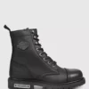 کفش چرم مشکی مردانه کلمار با طرح ۰۲۵M100553 برند Harley Davidson - 1267038