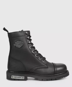 کفش چرم مشکی مردانه کلمار با طرح ۰۲۵M100553 برند Harley Davidson - 1267038
