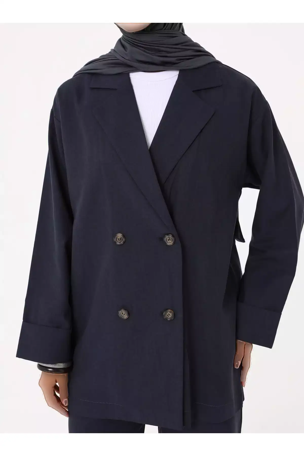 ست Jacket و شلوار نرم و راحت - رنگ سرمهای - برند Refka - 963076088