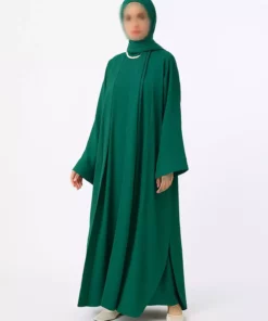 ست لباس و عبای آروبیند - رنگ سبز زمرّدی - برند رفکا برند Refka - 917549024